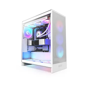 NZXT H7 Flow RGB Edition White Mid-Tower Airflow Case