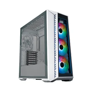Cooler Master MasterBox 520 White ARGB ATX Mid Tower Case Tempered Glass