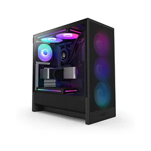 NZXT H5 Flow RGB Edition Black Compact Mid-tower Airflow Case