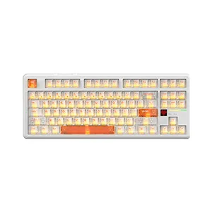 Attack Shark X87 ULTRA Tri-mode Wireless Mechanical Keyboard Iced Orange With 8K Wireless Receiver (TAX included )