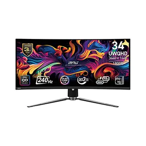 MSI MPG 341CQPX QD-OLED 34″ Curved UWQHD 240Hz 0.03ms Gaming