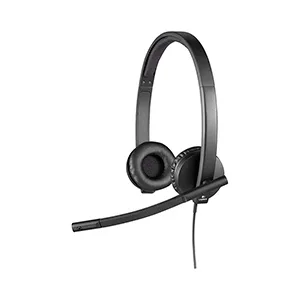 Logitech Headset Stereo H570E USB-C with Noise-Canceling Mic Black