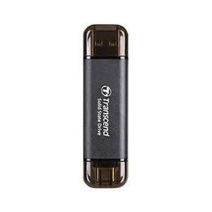 Transcend 512GB ESD310C USB Type-A/USB Type-C Portable SSD Black