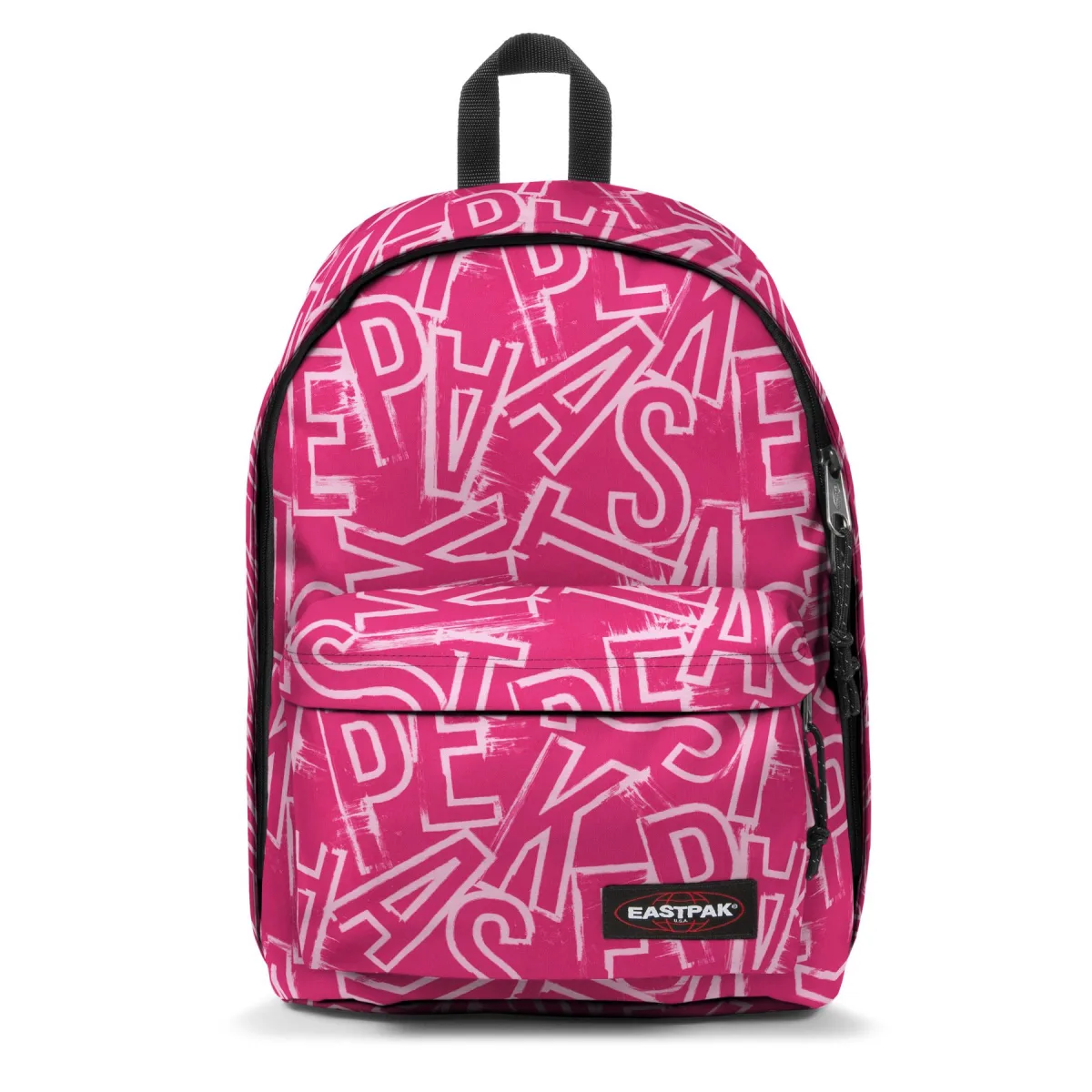 Eastpak Out Of Office 27L Laptop Backpack - EP Letters Pink | EK7672O2