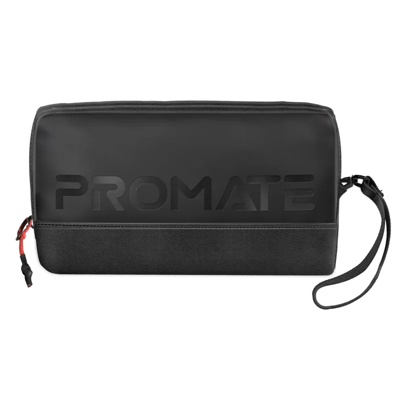 Promate Lightweight Tech Essential Organizer Pouch Bag with Multiple Pockets | Vali.BLACK