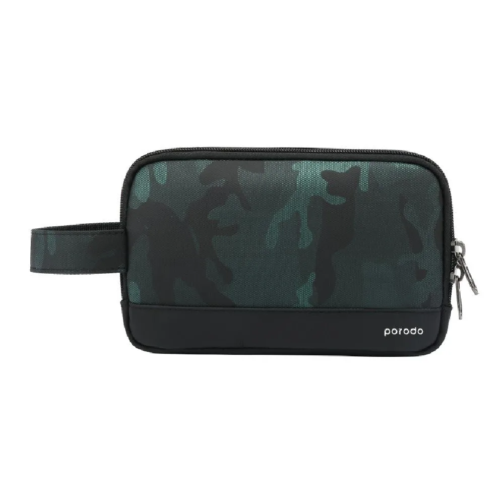 Porodo Camouflage Storage Bag With Multi-Compartment - Green