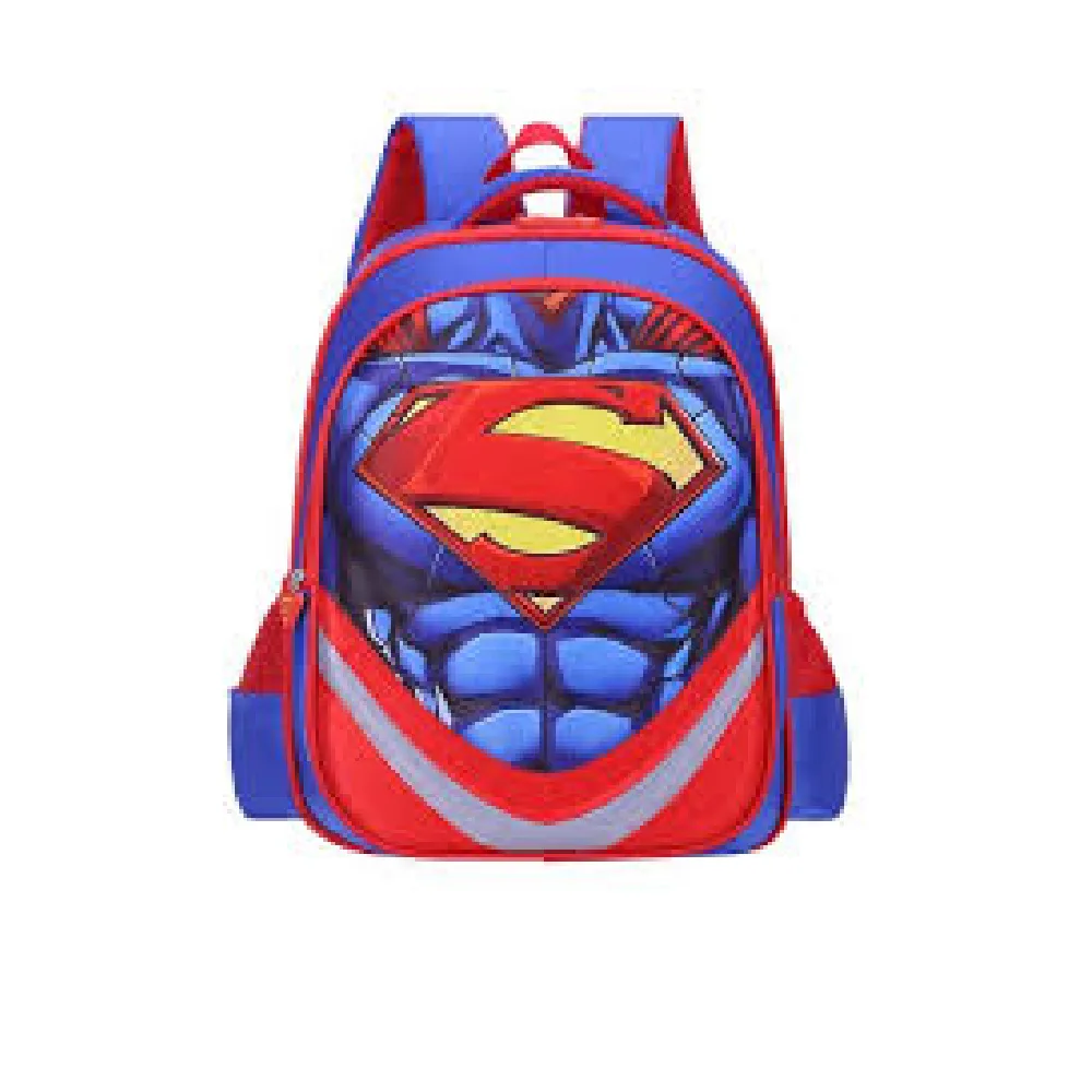 Kids Superman School Backpack - Red & Blue | 327-1
