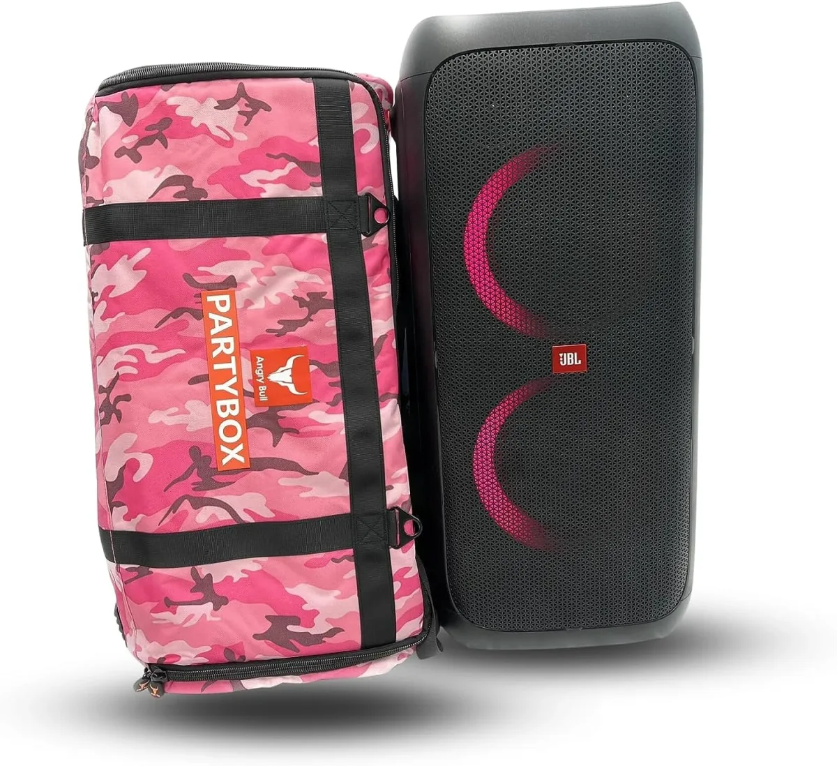 Angry Bull Carry Case For JBL Party Box 110 - Camo Pink