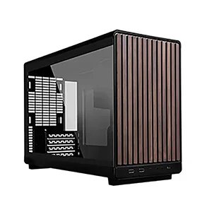 Lian Li Dan A3 mATX Case Wood Edition Black with Glass Side Panel